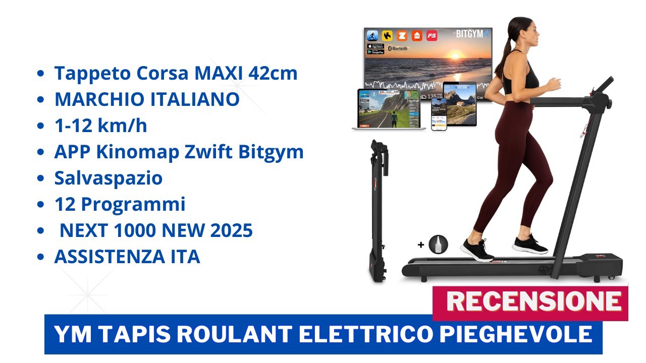 YM NEXT 1000 NEW 2025 Tapis Roulant Recensione