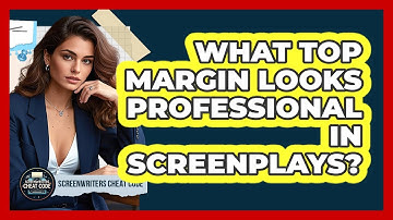 What top margin looks professional in screenplays?