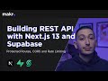 How to build rest api with nextjs 13 supabse and upstash