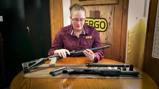 Which size forend will fit my Mossberg 500/590?