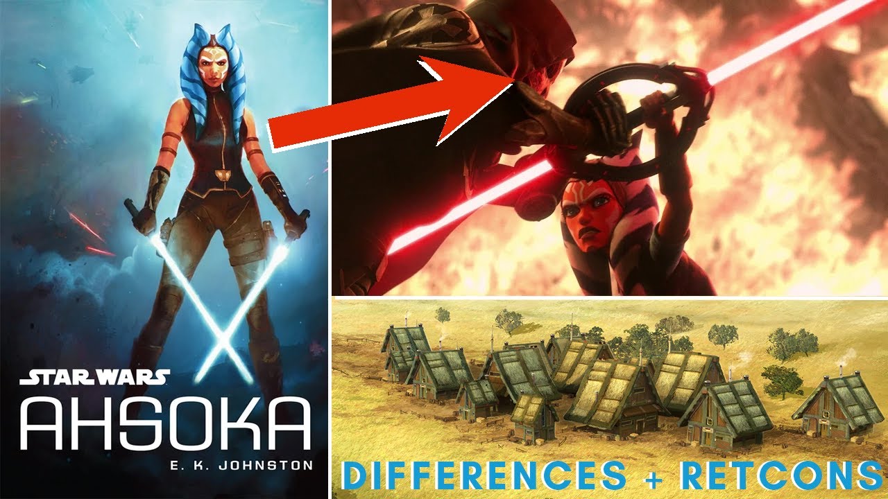 Every Change from the Ahsoka Novel to Tales of the Jedi YouTube