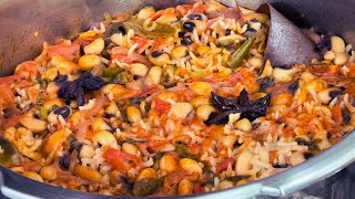 Black Eyed Peas Rice - Lobia Pulao - Bobbarla Annam - Alasandalu Rice - One Pot Rice Recipes