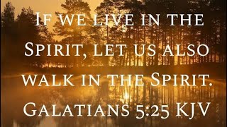Walking in the Spirit 🕊️Galatians 5:25