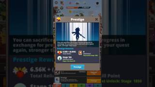 Tap titans 2 level 2200 prestige with book of shadow and my 24th artefact