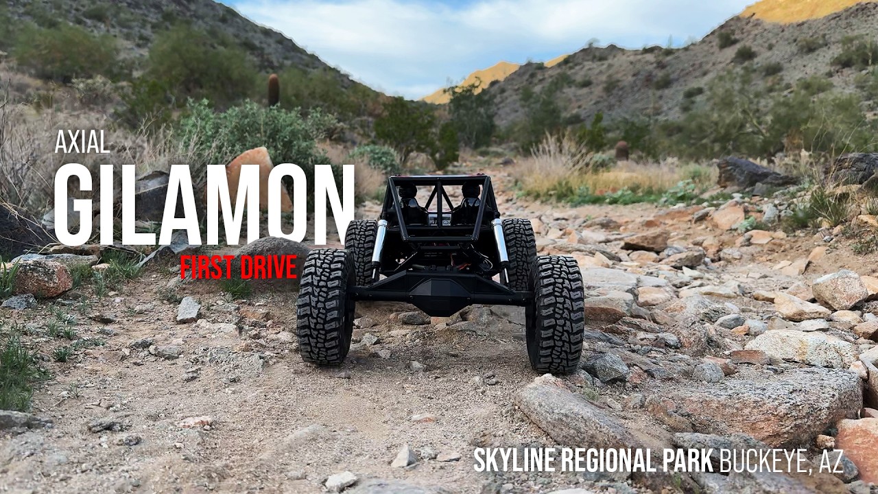 Big rig on some little rocks // Axial Gilamon First Drive!