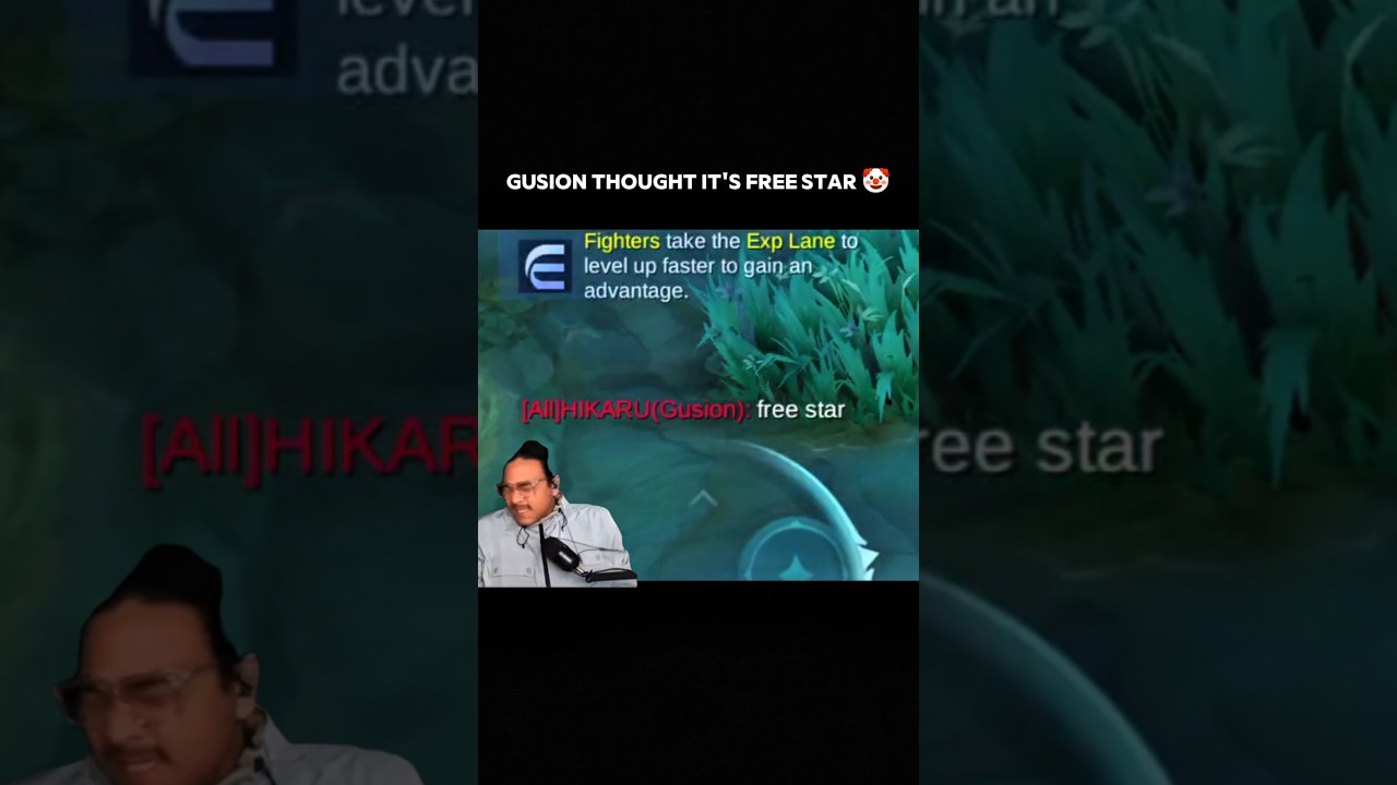 gusion thinks it's a free win 🤡 