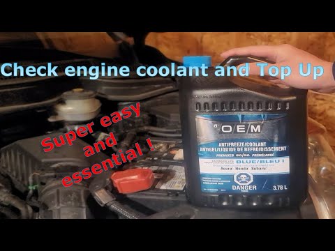 Honda CRV How to check your engine coolant and Top Up - YouTube