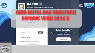 How to Install and Register Dapodik Version 2026b