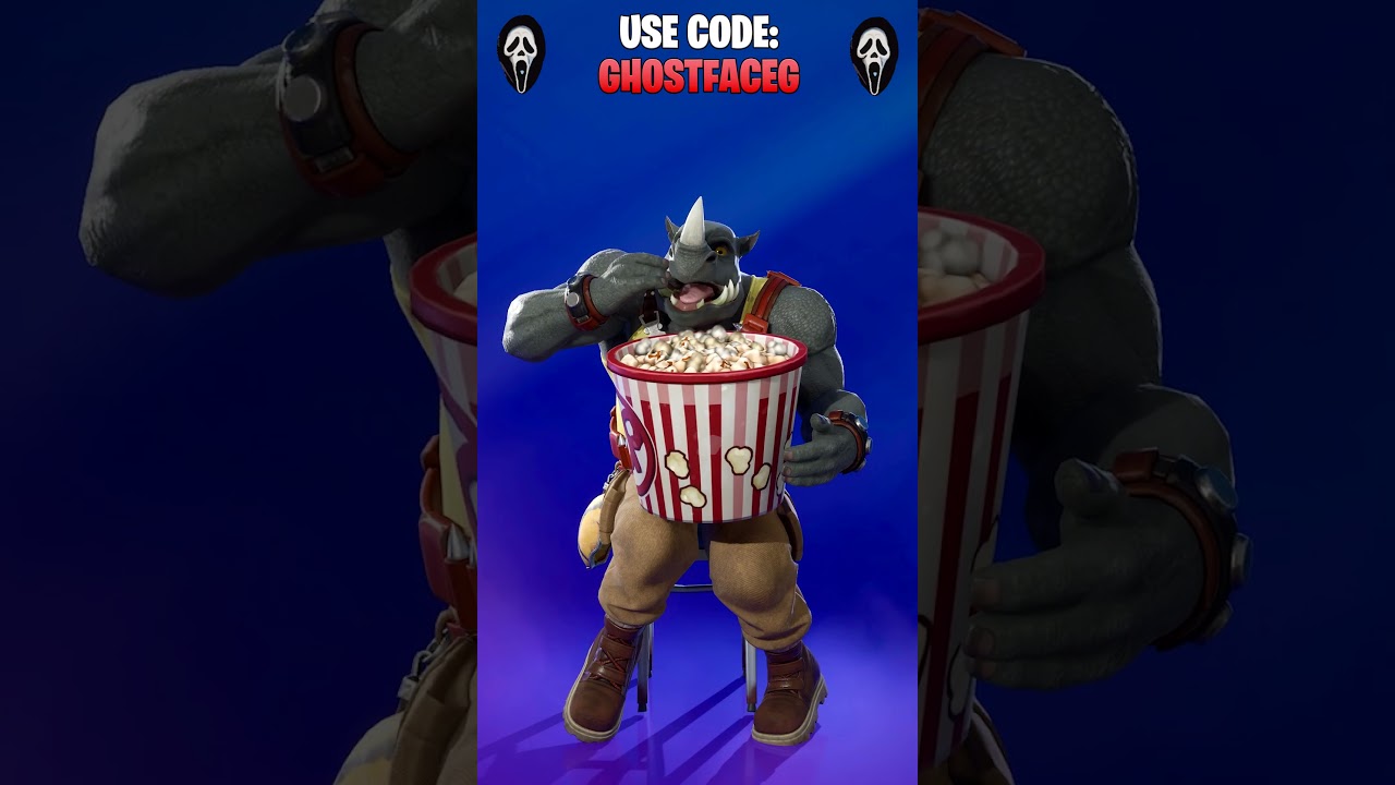 Rocksteady - Jumbo Popcorn - Fortnite Emote 