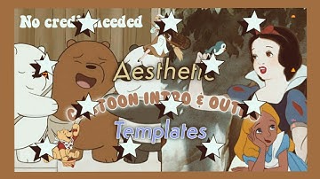 Aesthetic cartoon intros templates with matching outros - No Credit Needed || It