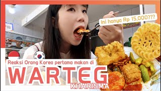 [KULINER🍛] Orang Korea makan di WARTEG baru pertama kali! ini hanya Rp15.000?? eh??