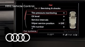 Audi Tech Tutorial: MMI Vehicle Control & Settings