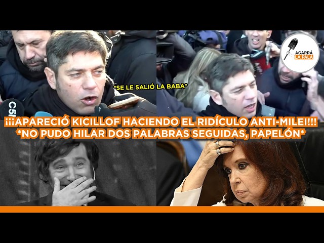 APARECIÓ KICILLOF HACIENDO PAPELÓN DEL SIGLO ANTI-MILEI: "NO PUDO HILAR DOS PALABRAS, UN DESASTRE"