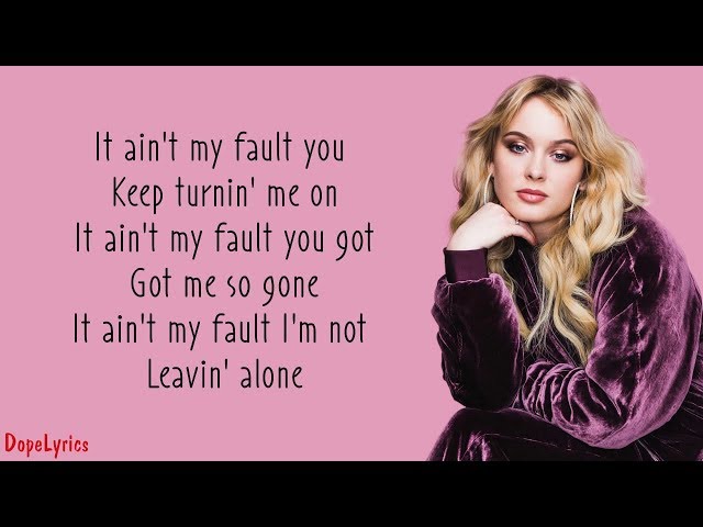 Ain't My Fault - Zara Larsson (Lyrics) class=