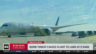 United flight to LA diverted to Chicago due to bomb threat