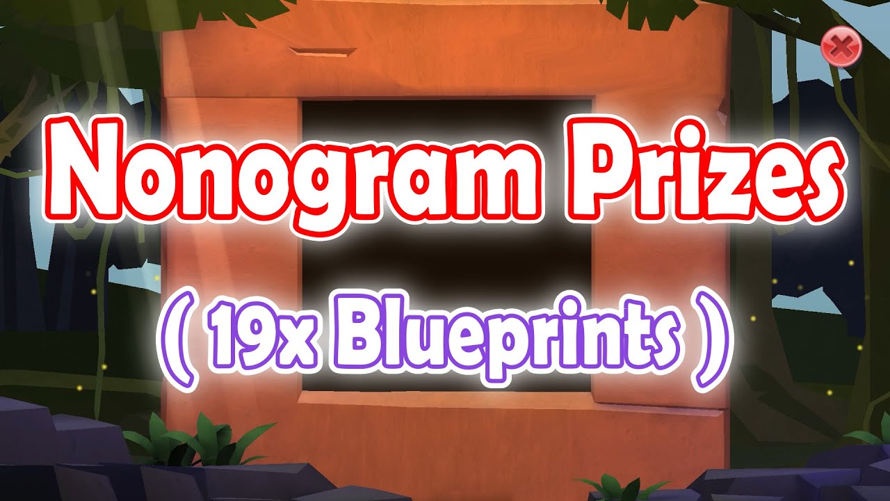 Treasure Hunter Prizes ALL Blueprints |Nonogram |Furry Arm Cuffs + Voyager Trunk + Princess Necklace