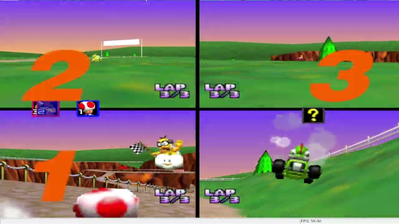 Mario kart 64 - 4VS VA - Match 86