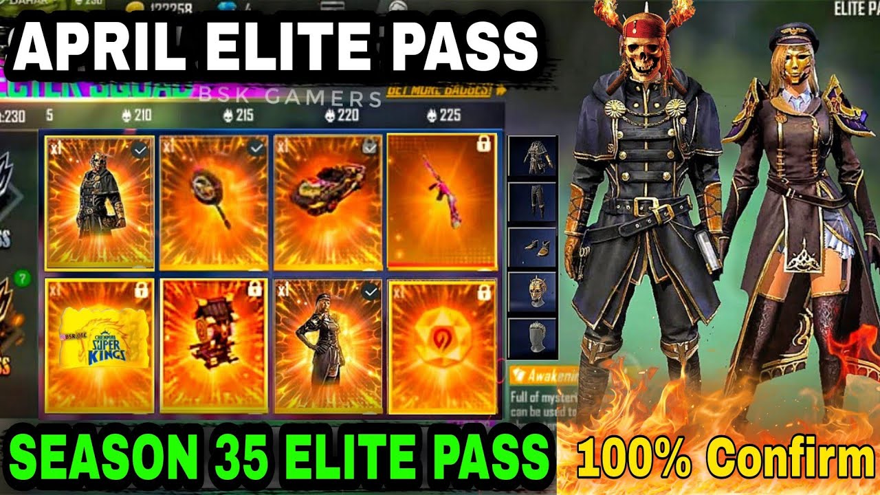 April Elite Pass Free Fire 2021| Season 35 Elite Pass Free Fire 2021| Next Elite Pass Free Fire 2021