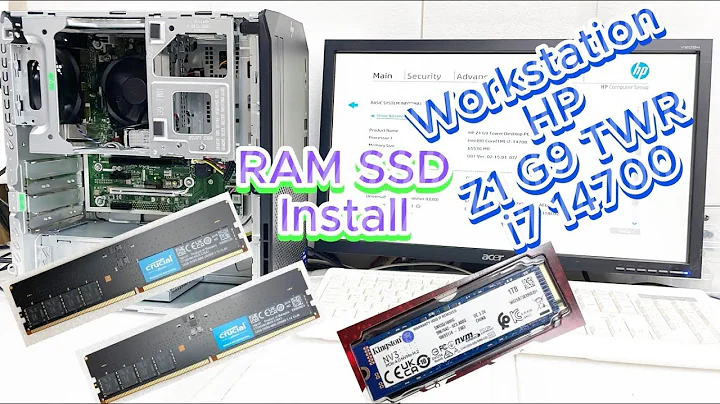 Workstation HP Z1 G9 TWR i7 14700 RAM SSD Install | 7F0E3AV |  HP Z1 G9 TWR i7 14Th Gen Unboxing