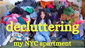 Decluttering My Tiny NYC Apartment | Body Double With Me