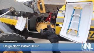 Loading the Cargo North Basler in Pickle Lake April 13 2015