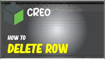 Creo How To Delete Row From Table
