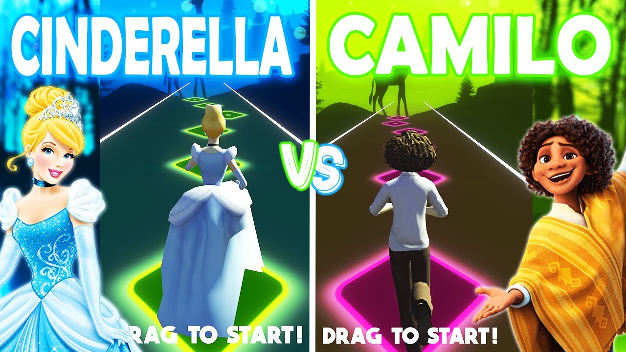 Cinderella VS Encanto Camilo - Tiles Hop! We Don't Talk About Bruno ...