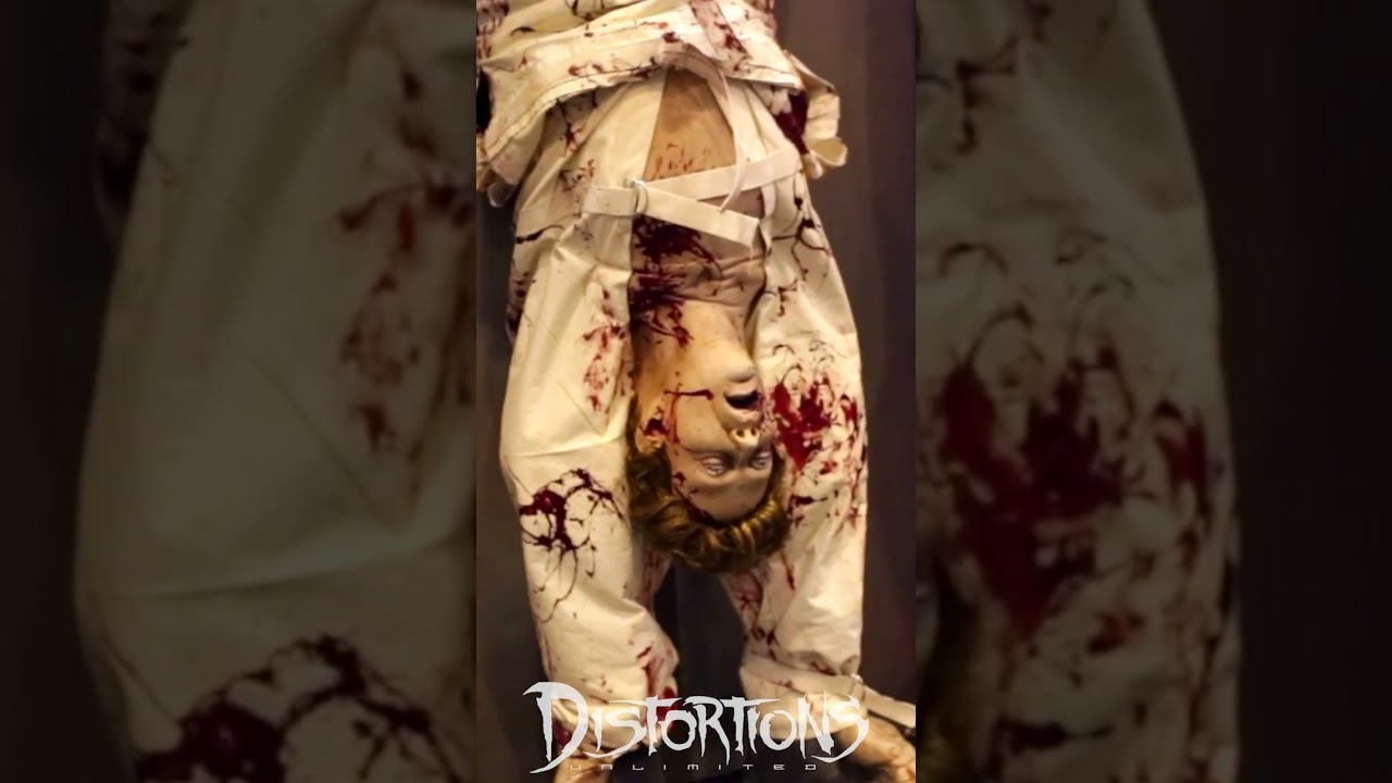 Blood Shock Halloween Costume Upside Down Man Prank