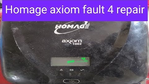 Homage axiom fault 4 repair