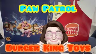 Burger King Junior Meal Paw Patrol Sep Oct 2023 Toys ASMR UNBOXING EATING toys p
