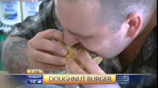 Krispy Kreme Oh My Goodness Double Double Burger Chompers Today