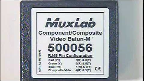 500056 Component Video + Composite Video over CAT5