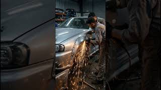 Building a Nissan Skyline GT-R R34 Street Monster #R34 #Skyline #JDM #GTR #CarBuild #car #viral