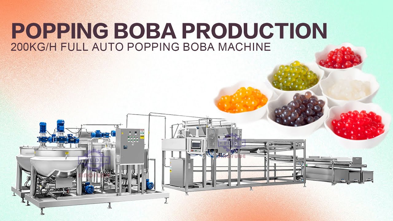 CBZ200 full automatic popping boba machine Konjac ball production