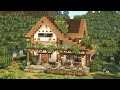 [Minecraft] 🌿🍏 Cottagecore House Tutorial / Mizuno&#39;s 16 Craft Resource Pack