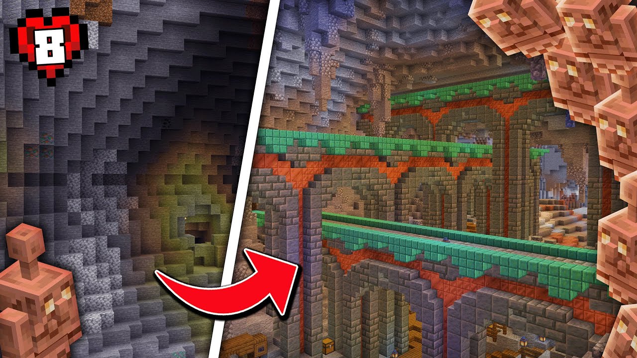 I Turned this Cave into Something INCREDIBLE in Hardcore Minecraft ...