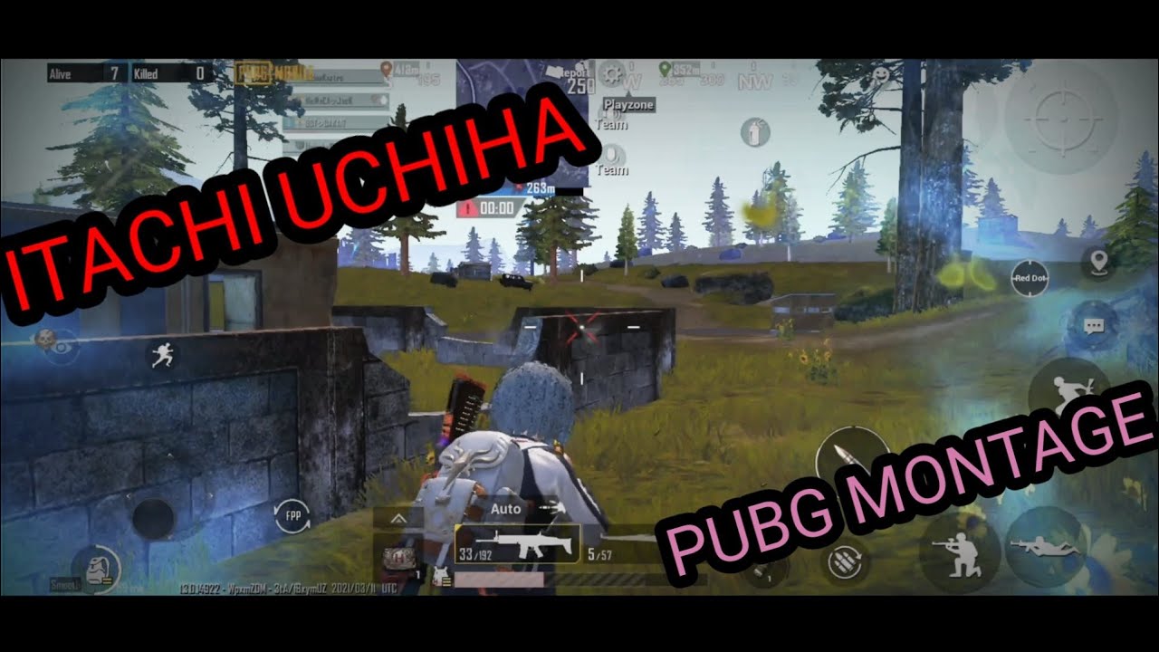 itachi uchiha free flow flava -PUBG MONTAGE.||bot gaming||four fingers gyroscope||40fps||