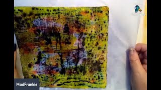 IMPROMPTU INKS ON GEL PLATES PART 2 #gelprinting #abstractart #mixedmedia