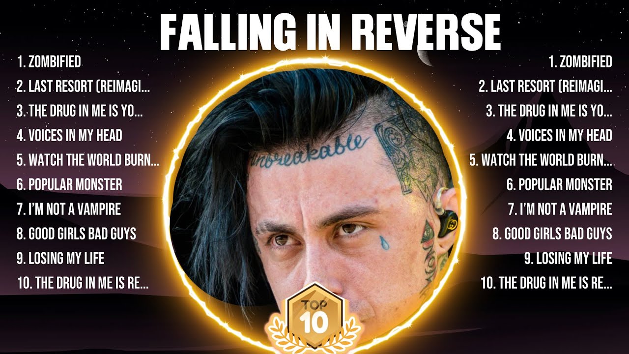 Falling In Reverse Greatest Hits 2024 - Pop Music Mix - Top 10 Hits Of All Time