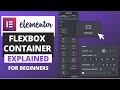 How To Use Elementor Flexbox Container | Elementor Container Tutorial For Beginners.