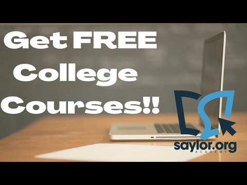 FREE ACE Accredited College Courses with Saylor Academy