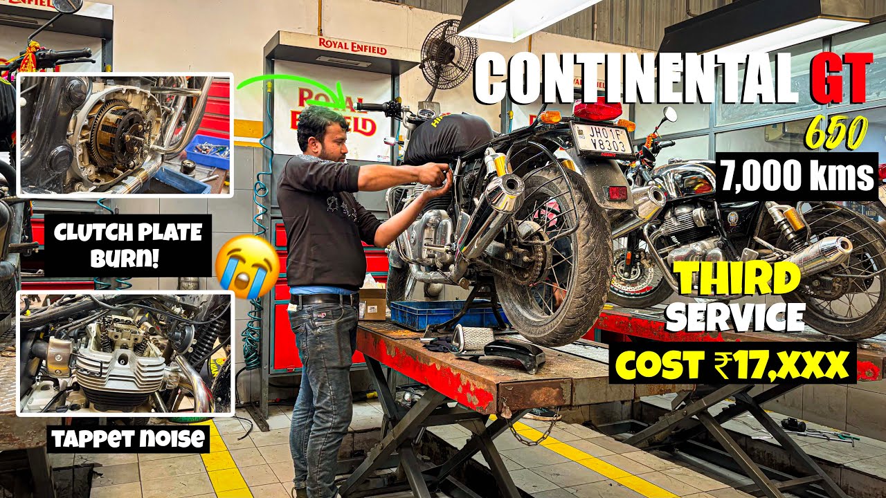 Continental GT 650 Third Service Cost ₹17000💸| Clutch Plate Replaced at just 7000km😓