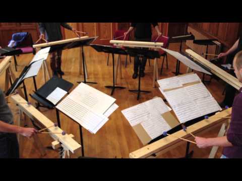 Rehearsal of Michael Gordon's 'Timber'