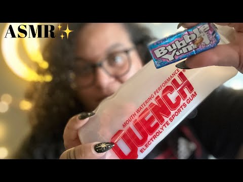 ASMR ~ Gum Chewing, Cracking and Blowing Big Bubbles🫧