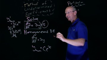 Method of Undetermined Coefficients | Example 1 Part 1