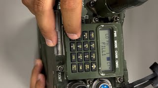 How to set up a SINGARS manpack