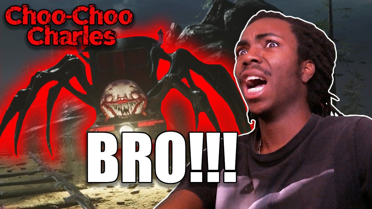 HES COMING FOR U [ Choo Choo Charles Horror Game Reaction ]