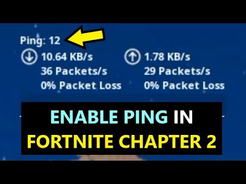 Søndag impuls ledsage How to show PING in Fortnite Chapter 2 (How to show ping Fortnite)! -  YouTube