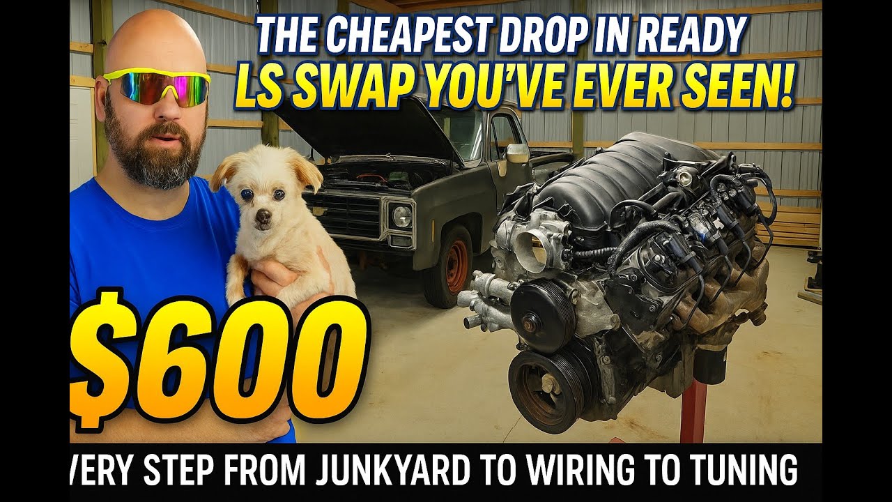 The cheapest drop in ready LS swap you've ever seen! How to wire, tune, everything DIY!