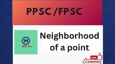 PPSC|Lec#07|Topological Spaces|Neighbourhood of a point|Iqra Khan|